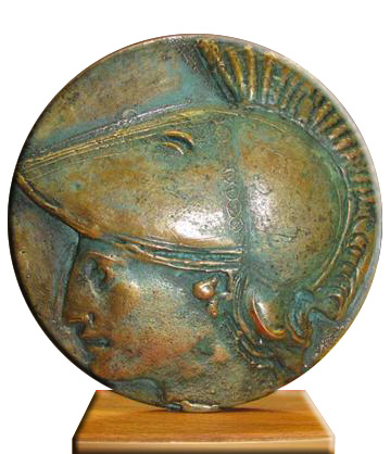 Bronzeplastik "Athne"